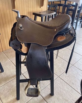 Picture of Ghost Treeless Saddle, 17" Western, SOLD