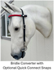 Picture of Bridle Converter Deluxe (roller buckle cheek pieces)